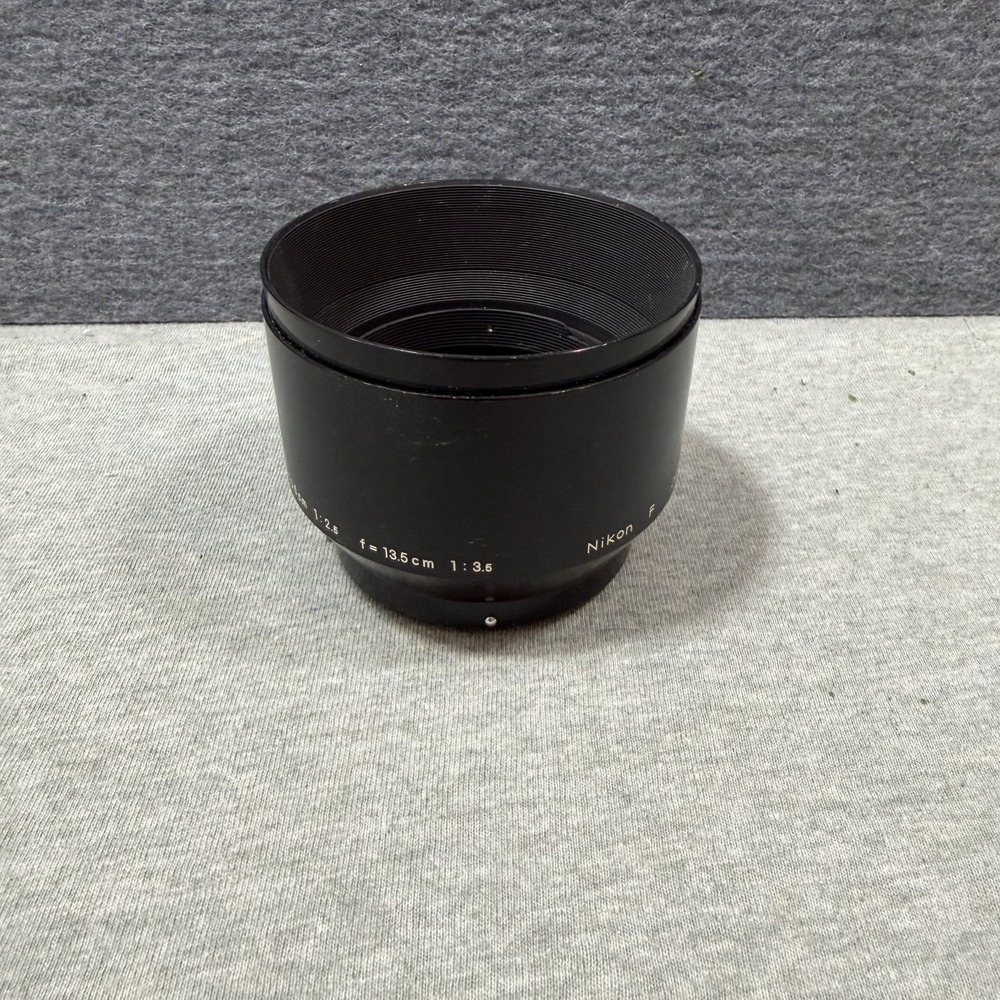 Vintage Nikon F Camera Lens Hood For f=10.5cm 1:2.5   f=13.5cm 1:3.5